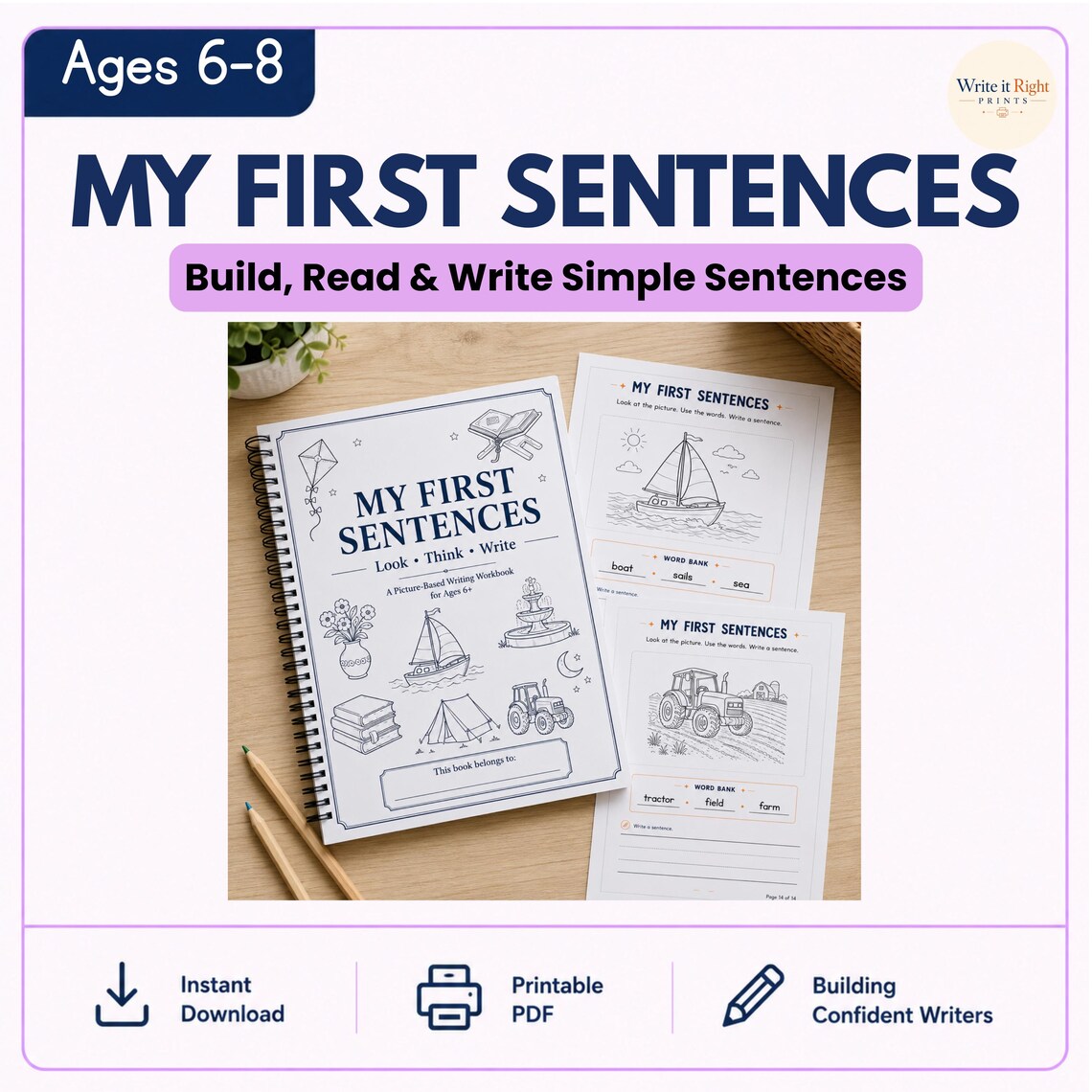 My First Sentences Workbook