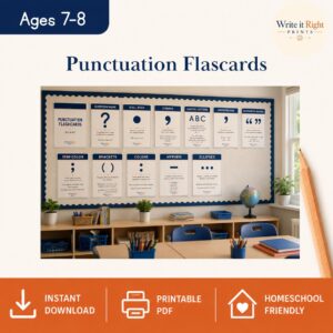 The Punctuation Family Flashcards